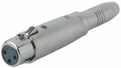 GEWA Adaptor - 6, 3 mm stereo jack plug socket - XLR(f) (191.613)
