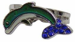 Hangulat Színváltó Köves Delfin Gyűrű