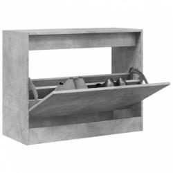 vidaXL betonszürke szerelt fa cipőszekrény 80 x 34 x 63 cm (839962)