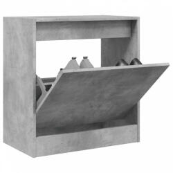 vidaXL betonszürke szerelt fa cipőszekrény 60 x 34 x 63, 5 cm (839941)
