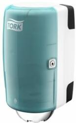 Tork műanyag mini belsőmag adagolású adagoló, fehér-türkiz (M1 rendszer)