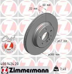 ZIMMERMANN Disc frana ZIMMERMANN COAT Z 400.1424. 20 (400.1424.20)