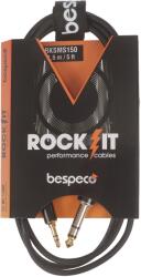 Bespeco ROCKIT Stereo Cable Jack 3, 5 TRS - Jack TRS 1, 5 m