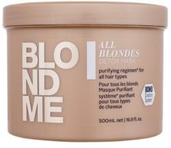 Schwarzkopf Blond Me All Blondes Detox Mask méregtelenítő hajpakolás szőke hajra 500 ml nőknek