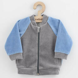 NEW BABY Baba plüsz pulóver New Baby Suede clothes szürke kék - pindurka - 4 890 Ft