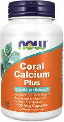 NOW Coral Calcium Plus - 100 Veg Capsules