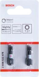 Bosch Set 2 biți Impact Control 25 mm, T27 (2608522476) Set capete bit, chei tubulare