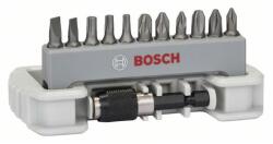 Bosch Set capete de şurubelniţă, 11 buc. , inclusiv suport capete de şurubelniţă PH1, PH2, PH3, PZ1, PZ2, PZ3, T15, T20, T25, S0.6x4.5, S0.8x5.5 (2608522130)
