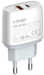 LDNIO A2424C 20W Wall charger + USB C - USB C kábel (5905316144477)