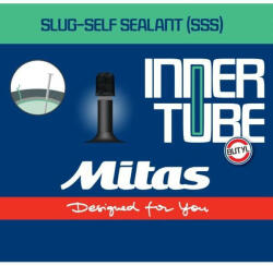 Mitas (Rubena) Slug Self Sealant 29 x 1, 75-2, 45 (622 x 47/62) defektvédett trekking/MTB belső gumi, AV40 (40 mm hosszú szeleppel, autós)