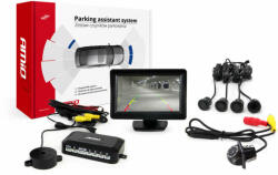 AMiO Parkolásérzékelő készlet tft01 4, 3 "kamerával hd-305 led 4 érzéke