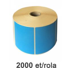 ZINTA Rola etichete semilucioase ZINTA albastre 80x60, 2000 et. /rola (80X60X2000-SGP-BLUP)