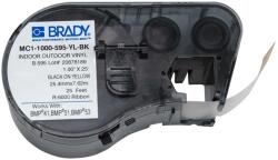 Brady Banda continua vinil Brady MC1-1000-595-YL-BK , 25.4mm, 7.62m (131583)