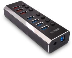 Lindy 43371 hálózati csatlakozó USB 3.2 Gen 1 (3.1 Gen 1) Type-B 5000 Mbit/s Fekete (43371) (43371)