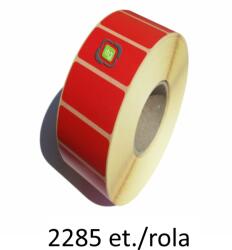 ZINTA Rola etichete termice ZINTA rosii 50x15mm, 2285 et. /rola (50X15X2285-TH-RED)