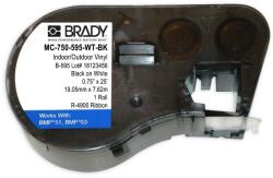 Brady Banda continua vinil Brady MC-750-595-WT-BK, 19.05 mm, 7.62 m (143372)