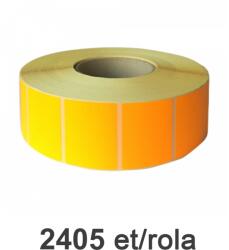 ZINTA Rola etichete semilucioase ZINTA portocalii 80x60mm, 2405 et. /rola (80X60X2405-SGP-ORA)
