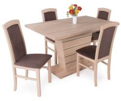  Barbi szék Fanni asztal - 4 személyes étkezőgarnitúra