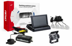 AMiO Parkolásérzékelő készlet tft01 4, 3 "kamerával hd-501-ir 4 érzékel