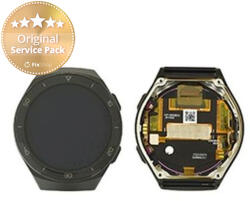 Huawei Watch GT2e Hector-B19R - Ecran LCD + Sticlă Tactilă + Ramă (Graphite Black) - 02353MSK Genuine Service Pack, Graphite Black