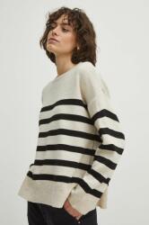 MEDICINE pulover din amestec de lana femei, culoarea bej ZBYX-SWD883_08A