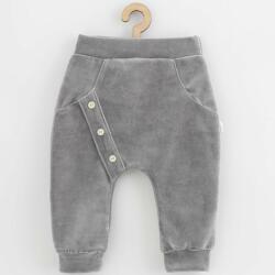 NEW BABY Baba plüss melegítő New Baby Suede clothes szürke - babyboxstore