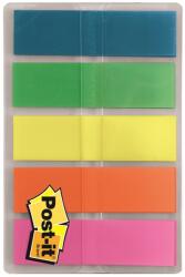  3M Post-it öntapadó keskeny jelölőcímke (12, 5x43, 7 mm, 5x20 db) neon színek (683-5EE)