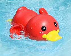  Aranyos, úszkáló fürdőjáték Piros kacsa