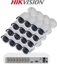 Hikvision KIT 16 Camere video basic, FullHD, 2.8mm, IR 25m, DVR, HIKVISION - KIT16CHA-16B-B