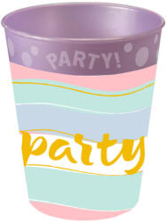 Születésnap Elegant Party pohár, műanyag 250 ml