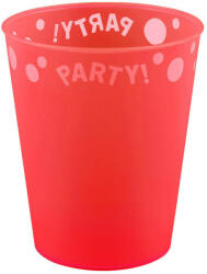 Születésnap Red, Piros pohár, műanyag 250 ml