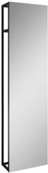 AREZZO design design NEBO tükör canela tölgy polccal 50_190, matt fekete (168366)