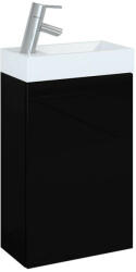 AREZZO design design MINI 40 1 ajtós mf fekete (alsószekrény + mosdó) (163070)
