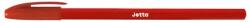 BLUERING Golyóstoll 0, 7mm eldobható, hatszögletű test kupakos Bluering® Jetta, írásszín piros (50620) - web24