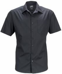 Daiber Cămașă pentru bărbați cu mânecă scurtă JN644 - Neagră | 5XL (JN644-1748494)