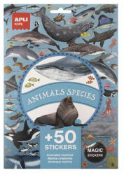 APLI Matrica, újra felhasználható, 50 db, APLI Kids "Stickers", tengeri állatok (LCA19428) - bestoffice
