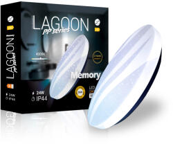 Fénymánia Lagoon PP Memory fehér vízvédett LED mennyezeti lámpa (LEDM-4476) LED 1 izzós IP44 (4476)