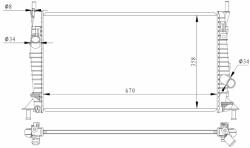 NRF hűtő, motorhűtés NRF 550014 (550014)
