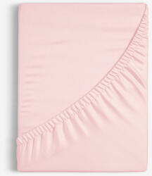 Goldea cearceaf de pat 100% bumbac cu elastic - roz pudră 160 x 200 cm