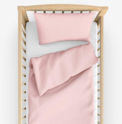 Goldea lenjerie pătuț din 100% bumbac - roz pudră 100 x 135 și 40 x 60 cm Lenjerie de pat