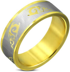 Steeel. hu - Nemesacél ékszer webáruház Arany színű nemesacél gyűrű, karikagyűrű ékszer - steeel - 2 750 Ft