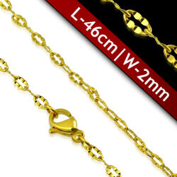 Steeel. hu - Nemesacél ékszer webáruház Elegánsan vékony aranyszínű nyaklánc - steeel - 5 690 Ft