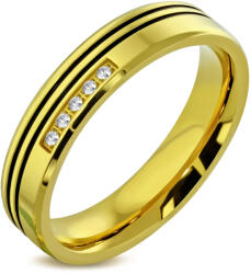 Steeel. hu - Nemesacél ékszer webáruház Arany színű nemesacél gyűrű, karikagyűrű ékszer - steeel - 8 950 Ft