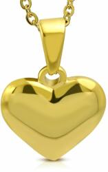 Steeel. hu - Nemesacél ékszer webáruház Arany színű gravírozható szív nemesacél medál