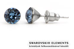 Steeel. hu - Nemesacél ékszer webáruház Jazzy kék Swarovski® kristályos fülbevaló - Denim Blue