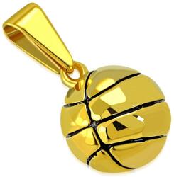 Steeel. hu - Nemesacél ékszer webáruház Arany színű kosárlabda nemesacél medál