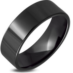 Steeel. hu - Nemesacél ékszer webáruház Fekete színű nemesacél gyűrű, gravírozható - 8, 5 mm