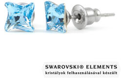 Steeel. hu - Nemesacél ékszer webáruház Jazzy világos kék Swarovski® kristályos fülbevaló - Twister Aquamarine