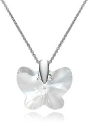 Steeel. hu - Nemesacél ékszer webáruház Swarovski® kristályos ezüst nyaklánc - 18 mm - Pillangó - Crystal
