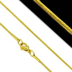 Steeel. hu - Nemesacél ékszer webáruház Arany színű kígyó nemesacél nyaklánc 1.2 mm